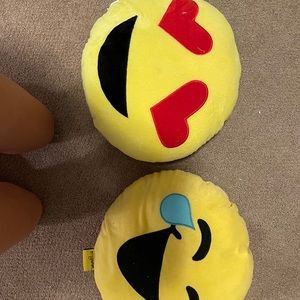 2 emoji pillows!!!